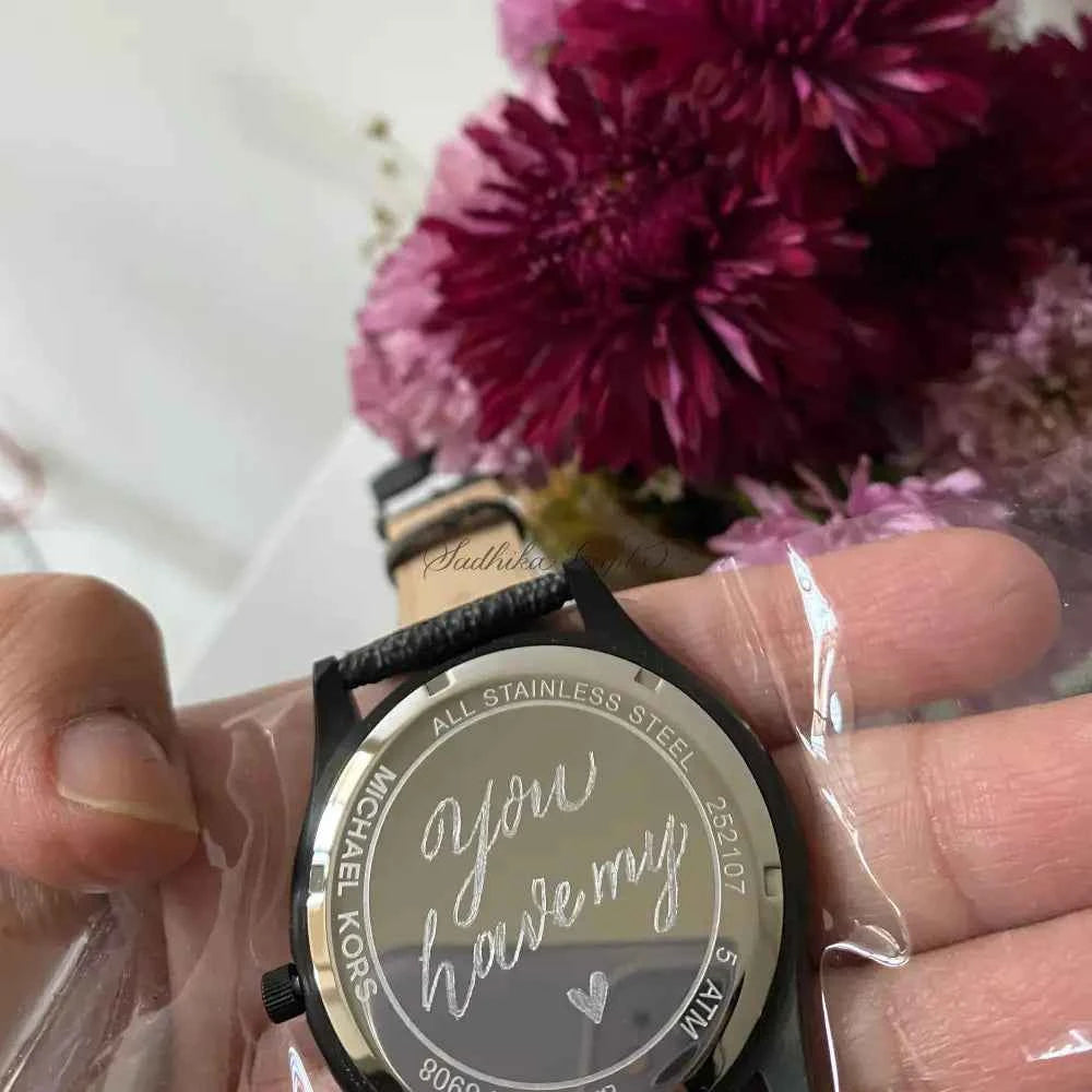 Personalised Watch Engraving - Marigold By Sadhika-