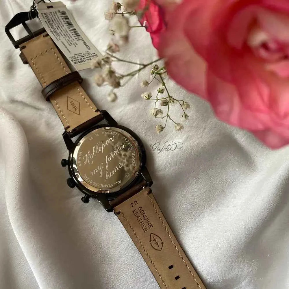 Personalised Watch Engraving - Marigold By Sadhika-