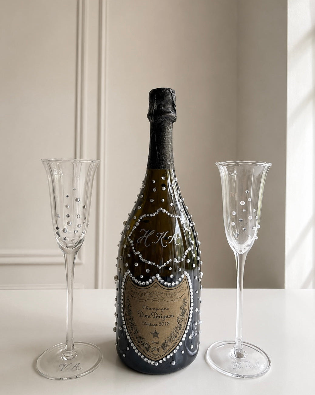 Custom Bling Rhinestone Liquor Bottle Gift