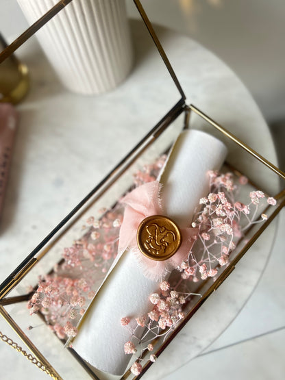 Calligraphed Wedding Invite