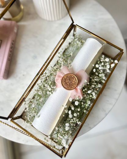 Calligraphed Wedding Invite