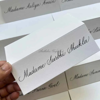 Custom Calligraphy Placecards - Marigold By Sadhika-