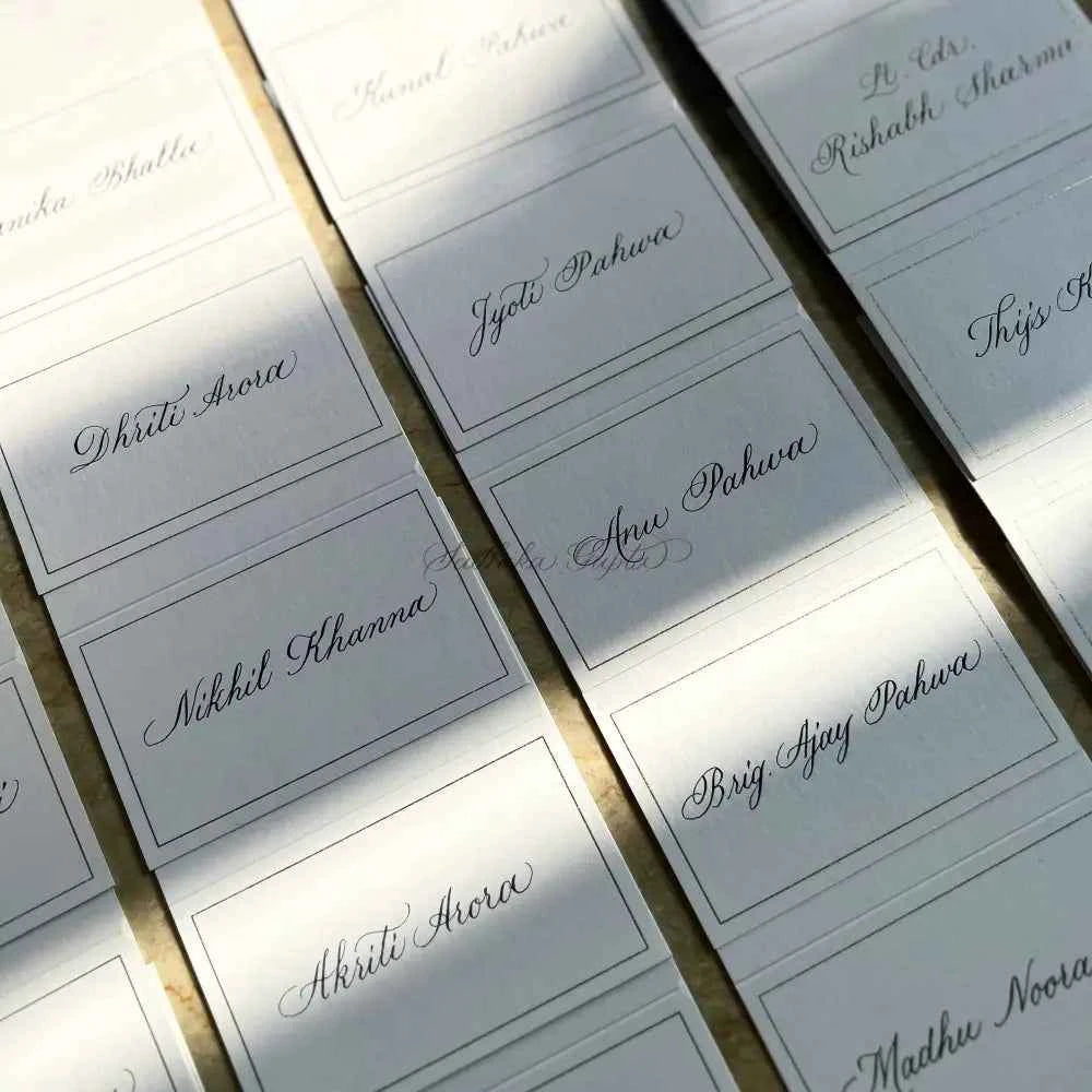 Custom Calligraphy Placecards - Marigold By Sadhika-