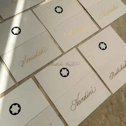 Custom Calligraphy Placecards - Marigold By Sadhika-
