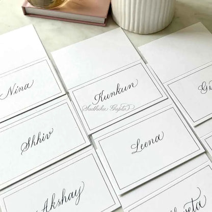 Custom Calligraphy Placecards - Marigold By Sadhika-