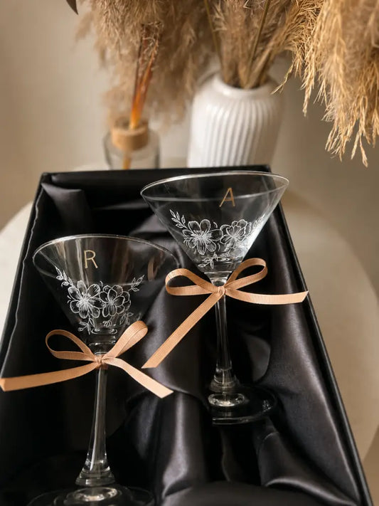 Personalised Martini Glasses