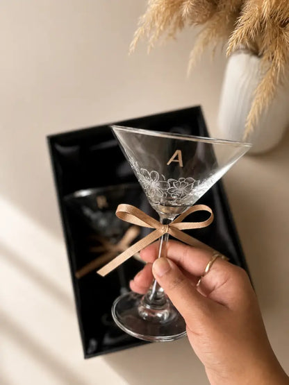 Personalised Martini Glasses