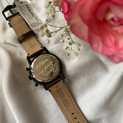 Personalised Watch Engraving - Marigold By Sadhika-